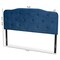 Baxton Studio Gregory ModernNavy Blue Velvet Upholstered Headboard-King 198-12415-ZORO - alternate 3